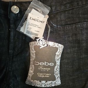 BEBE Carmen Rhinestone Embellished Pockets
